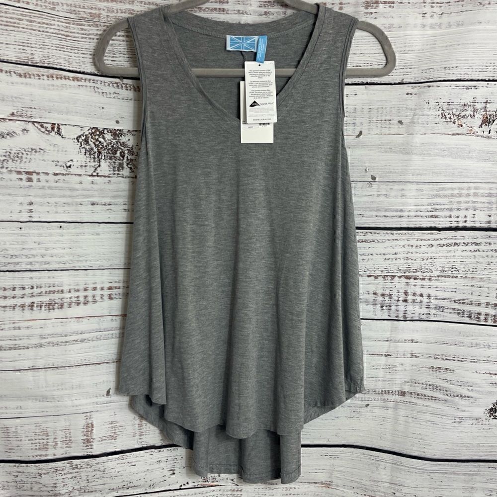 lycra Tank‎ top Womens Large Survival heather gray light relaxed Fit New